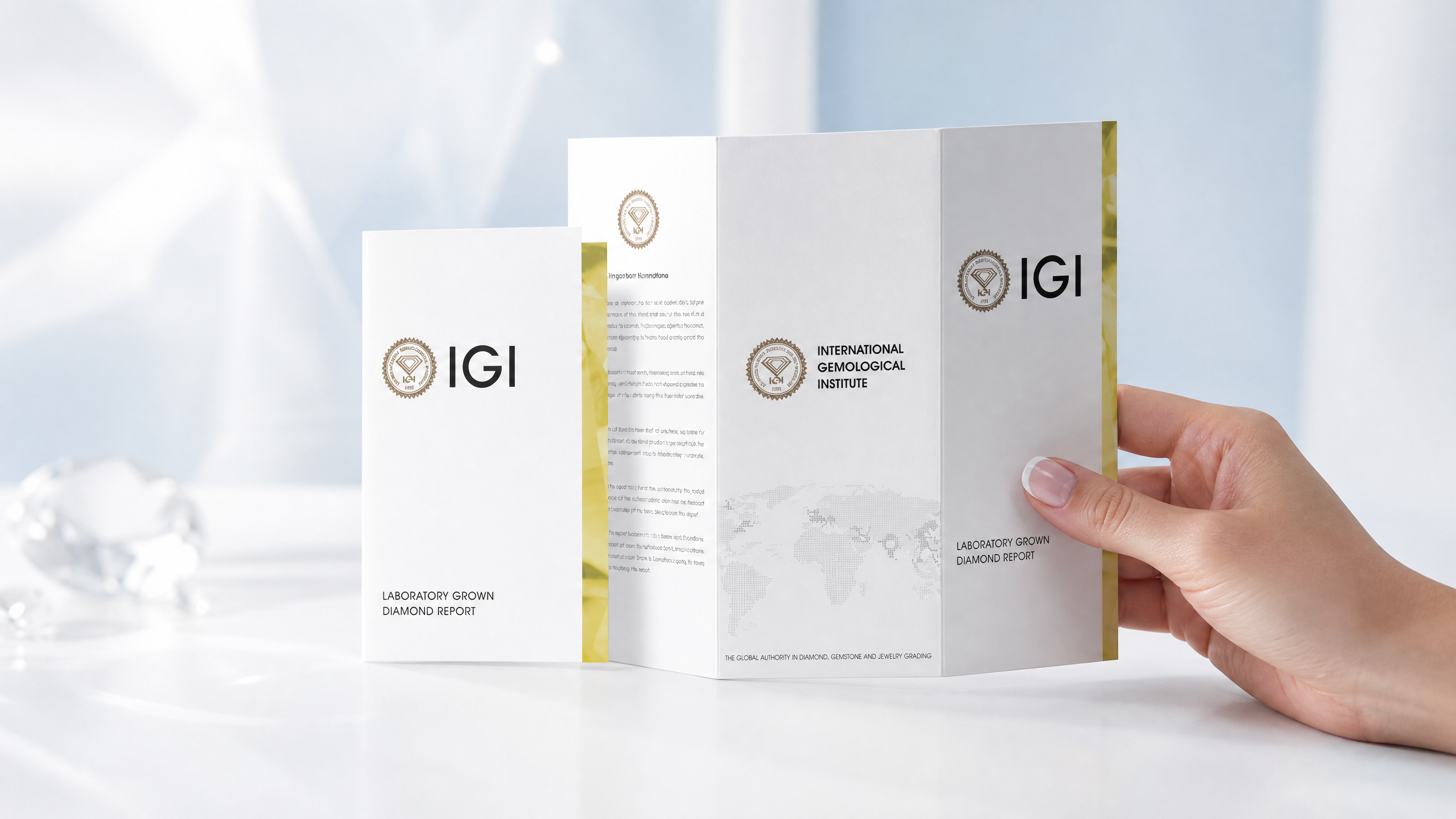 Illustrative IGI certificate example